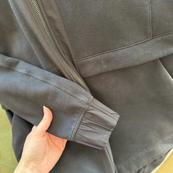 lululemon black zip up sweatshirt athletic jacket - Picture 13 of 13